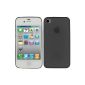 Skque® PP (polypropylene) Black Case Bag Case Cover Protective Case for Apple iPhone 4G 4S (Wireless Phone Accessory)