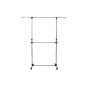 Songmics® adjustable clothes rack clothes rack coat rack with casters Height: 113-198 cm LLR41L (household goods)