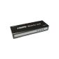 Ligawo ® 4x4 HDMI Distributor Matrix Matrix 3D Full HD 1080p HDCP + RS232 + remote controllable circuit crosses + 4-4 + solid steel housing sheet (Electronics)