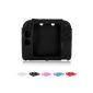 Skque® soft Silicone Cover Case Skin for Nintendo 2DS controller, Black (Accessory)