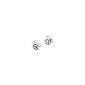Fashmond®- 'La Vie en Rose'- Loop Earrings in Sterling Silver Rose Flower 925- Simple and Elegant (Jewelry)