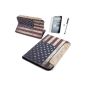 gada Samsung Galaxy Tab 2 7.0 leatherette bag - with a practical stand function in elegant American design - Cover Flip Cover Tablet Case imitation leather bag Case Case Cover America Flag flag USA United States Stars and Stripes (P3110 / P3100 / P3113) - including a free screen protector and. touch pen stylus (electronic)