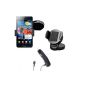 Car Holder + Car Charger Car Mount Holder 360 ° and pivots through vibration free !!!  for your Samsung Galaxy Ace 2 I8160 GT / Galaxy S Advance GT I9070 / Galaxy S II LTE GT I9210 / Car Holder Car Holder Holder Passive holder Universal Universal Car Mount + Car Charger Micro USB fast charger *** *** / Original Lanboo Accessories Set / new goods / free shipping !!!  (Electronics)