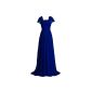Fashion Plaza chiffon floor-length ball gown evening dress with carrier D0160 (Textiles)