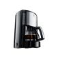 Melitta M 651 bk SST Look Selection Filter Coffee Machine -Aromaselector -Glaskanne black / stainless steel (houseware)