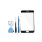 GLASS TOUCH SCREEN coaching Color Black Samsung Galaxy Note i9220 N7000 + screwdriver ice tools accessories Resin (Electronics)