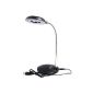 Daffodil ULT180B - Magnifier Lamp 18 bright LED bulbs with Flexible Neck / USB powered or 3 AAA batteries (not included) - Black (Tools & Accessories)