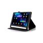 IVSO Slim-Book Case Cover for Lenovo YOGA February 8-Inch Tablet with Function Sleep / Wake Automatic (Black) (Electronics)