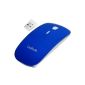 Daffodil WMS500L - Wireless optical mouse - 3 button mouse with scroll wheel - adjustable sampling rate (up to 1600 dpi) - Blue - Compatible with Microsoft Windows (8/7 / XP / Vista) and Apple Mac (OS X +) - wireless - No drivers needed (Electronics)
