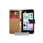 YouSave Accessories AP-GA01-Z976 Leather Folio Case for iPhone 5C Black (Accessory)