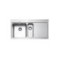 Rieber Linea 150 stainless steel sink unit
