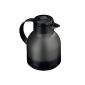 EMSA 504,235 jug SAMBA, Translucent Black, 1.00 liter, QuickPress (100% leak-proof, 12 hr. Hot, 24 hrs. Cold, Made in Germany) (household goods)