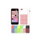 Apple Iphone 5C Handyhülle Protection foil for display TPU polka dots Colour White (Electronics)