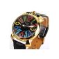 YESURPRISE Fashion Elegant Mechanical Automatic Luxury Leather Watch Watch Clock Gift Gift Watch 1110-4 (clock)