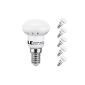 LE 3W R39 E14 LED lamps replace 25W incandescent bulbs, 230lm, warm white, 2700K, 120 ° viewing angle, LED reflector lamps, LED bulbs, LED lamps, 5-pack