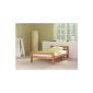 Cot youth bed Bed Single Bed -. All-wood beech nature 90x200 cm incl Slats