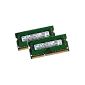 8GB Dual Channel Kit 2x 4GB SAMSUNG Original 204 pin DDR3-1333 PC3-10600 CL9 DDR3 SO-DIMM for current i5 + i7 notebooks with DDR3-1333MHz support (electronics)
