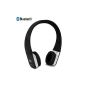 August EP635 Stereo Headset Bluetooth Wireless - leather cushions with Microphone and Rechargeable Battery - Compatible with iPhones, Samsung, Galaxy, Nokia, HTC, Blackberry, Google, LG, Nexus, iPad, Tablets, Cell Phones, Smartphones, PC's, Laptops etc. (Electronics)
