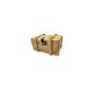 6 wooden box / wine box / box / box / packaging wine wooden flamed with hinged cover, leatherette hinge, including wood wool