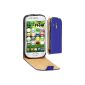 OneFlow Premium Flip Case / Cover / Case - for Samsung Galaxy S3 MINI (GT-i8190) - ROYAL BLUE (Electronics)