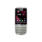 Nokia Asha 300 mobile phone (6.1 cm (2.4 inch) touchscreen, 5 Megapixel camera) silver white (Electronics)