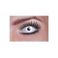 Eyecatcher Color Fun - colored contact lenses - White Zombie 2 pieces (1 pair) -Perfect for carnival, Halloween and Party, 1er Pack (1 x 2 pieces) (Health and Beauty)