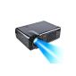 DBPOWER projector with remote control, 854 * 540, lamp: 2000 lumens, with VGA / HDMI / AV interface, supports USB Direct Play (Electronics)