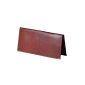 Smart House - long brown checkbook Wallet - Genuine leather (Kitchen)