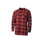 Lumberjack Shirt Canadian Woodcutter red-black S-XXL (Sports Apparel)