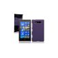 Nokia Lumia 820 Rubberised Hard Back Cover By Terrapin - Purple (151-001-034) (Electronics)