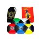 Juggling balls set of 5 - Professional Beanbag balls made of leather (Leather) + MR Babache balls booklet (in German) + bag.  Complete set Ideal for beginners and professionals.  (Toys)
