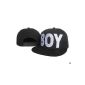 BOY LONDON Snapback hat / hats (black with white logo) (Textiles)