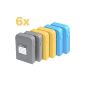 6x Inateck® HPA PP plastic sleeve hdd protector case box for 8.9 cm 3.5 inch hard drives HDD enclosure HDD Enclosure HDD Enclosure Enclosure 6 pieces 3 colors packed (2x + 2x Grey Yellow + 2x Blue) (Electronics)