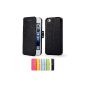 Mulbess Apple iPhone 5C DearStyles Case Cover Ultra-slim Leather Case for iPhone 5C Color Black (Electronics)