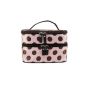 Y-BOA - Makeup Kit Bag / Washing -Rose- Jewelry Box-Double Zipper Storage -Polyester- Layers Cosmetic Travel