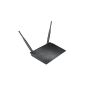 Asus RT-N12 Ver.  D N300 Black Diamond wireless router, two 5dBi antennas, 4x LAN, 1x WAN, 4x guest networks, incl. Repeater mode (Personal Computers)