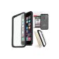 Orzly® - iPhone 6 (4.7 inches) - Fusion Hard Cover Gel Case / Cover (AKA: Fusion Gel Hard Case / Cover / Skin) BLACK for Apple iPhone 6 (Small Version - 4.7 