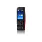 Sony Ericsson Cedar mobile phone (UMTS, HSDPA, 2MP, 3.5mm jack, microUSB port) Black / Red (Electronics)