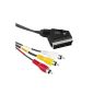 Hama 3 Phono to Switchable SCART cable, 1.5m (Accessory)