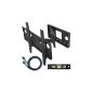 TV Wall Mount Bracket Tilt Swivel and by Cheetah Mounts (APSAMB) Total Movement with Articulated Arm for Flat Screen, LED, LCD and Plasma 32 
