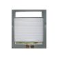 Pleated Pleated blind Roman blind crush material Crown L creamy white Different widths (40cm - 120cm) x Height 140cm TERMINAL-FIX (85cm)