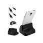 xubix dock Samsung Galaxy S4 Mini I9195 2x data cable 1x AC adapter (optional)