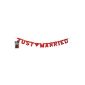 1 piece 'Just Married' garland, 150 cm