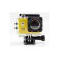 QUMOX Actioncam SJ4000, Action Sport Camera with Waterproof, Full HD, 1080p video, helmet camera, yellow (Electronics)
