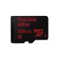 SanDisk SDSDQUAN-128G-G4A Ultra Android 128GB microSDXC UHS-I Class 10 Memory Card + SD Card Adapter up to 48MB / sec.  Read (Personal Computers)