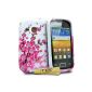 Master Accessory Silicone Case for Samsung Galaxy Young S6310 Pattern Flowers Lilies White / Pink (Accessory)