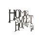 Schlüsselbrett Home Sweet Home - Hakenleiste - Steel (black) (Office supplies & stationery)