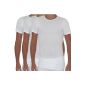HERMKO 3847 3 Pack Mens Short Sleeve Shirt extra long (10cm +) (Textiles)