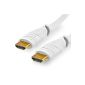 flawless 12.5 HDMI cable in white