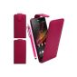 BAAS® Case Sony Xperia Z Rose Leather Case Cover + valve 3x Screen Protector + Stylus For Capacitive Touchscreen (Electronics)